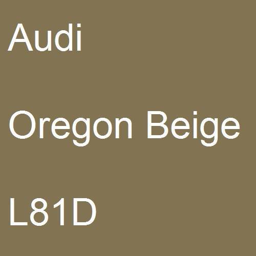 Audi, Oregon Beige, L81D.